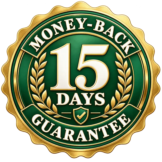 15-day money-back guarantee